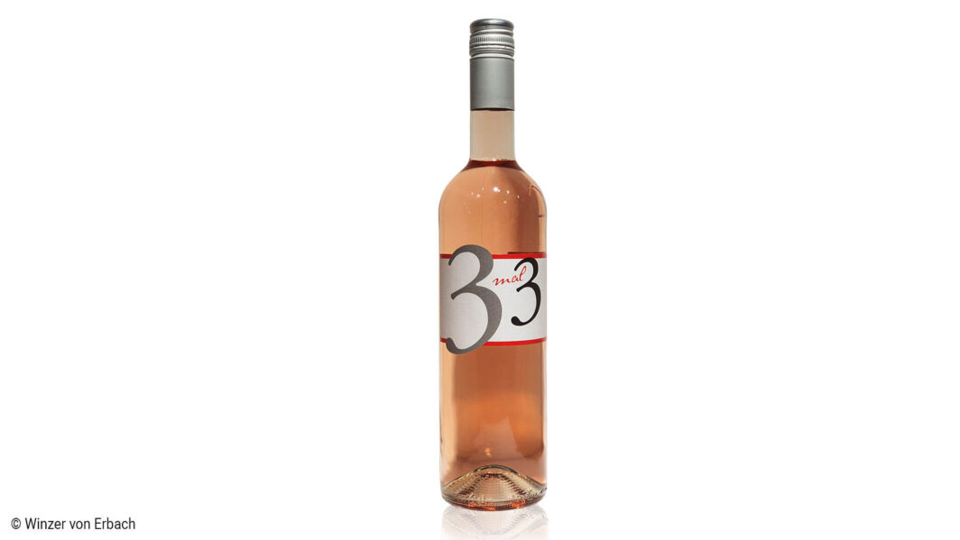 2020 "3 mal 3" Cuvée Rosé Qualitätswein - Winzergenossenschaft Winzer von Erbach eG - Rheingau, Deutschland